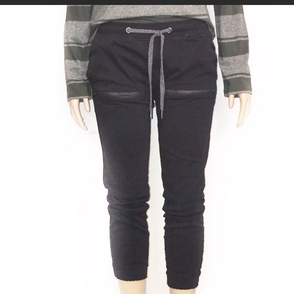 Vintage 90s ROCAWEAR Cargo Jogger Pants Black zipper details size M - Picture 3 of 9